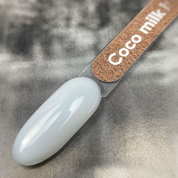Coco milk base rubber base for gel polish, white, translucent, 8 ml