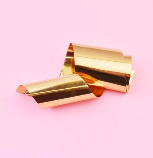 Nail casting foils №24 Gold gloss