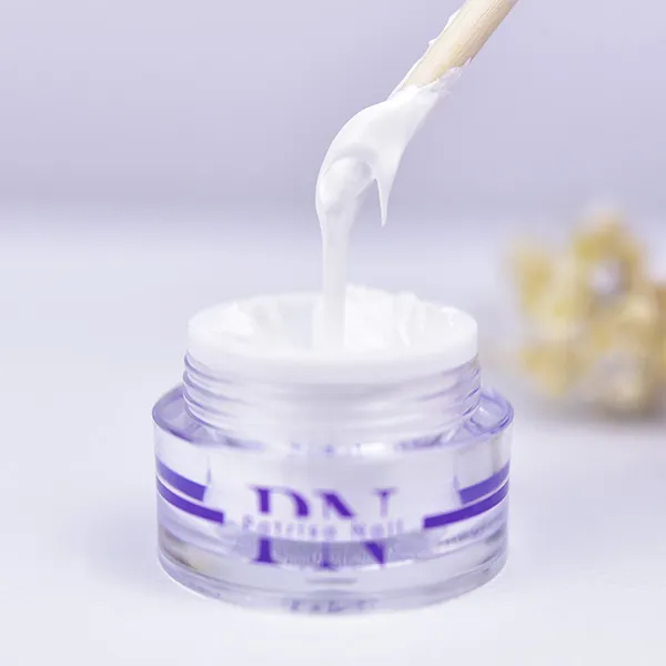 Nail gel white №T1 for stamping, aeropuffing, Chinese painting, 5 gr