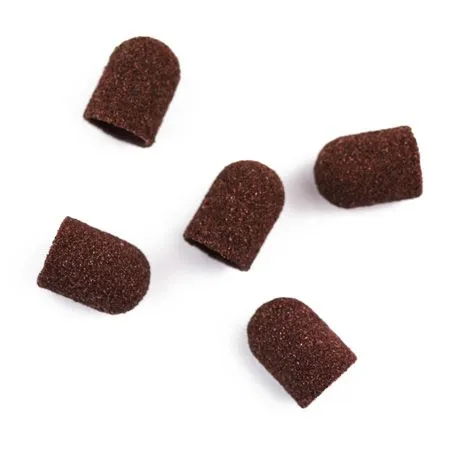 Caps are sand, under a nozzle of 10 mm, 80 grit (5 pieces)